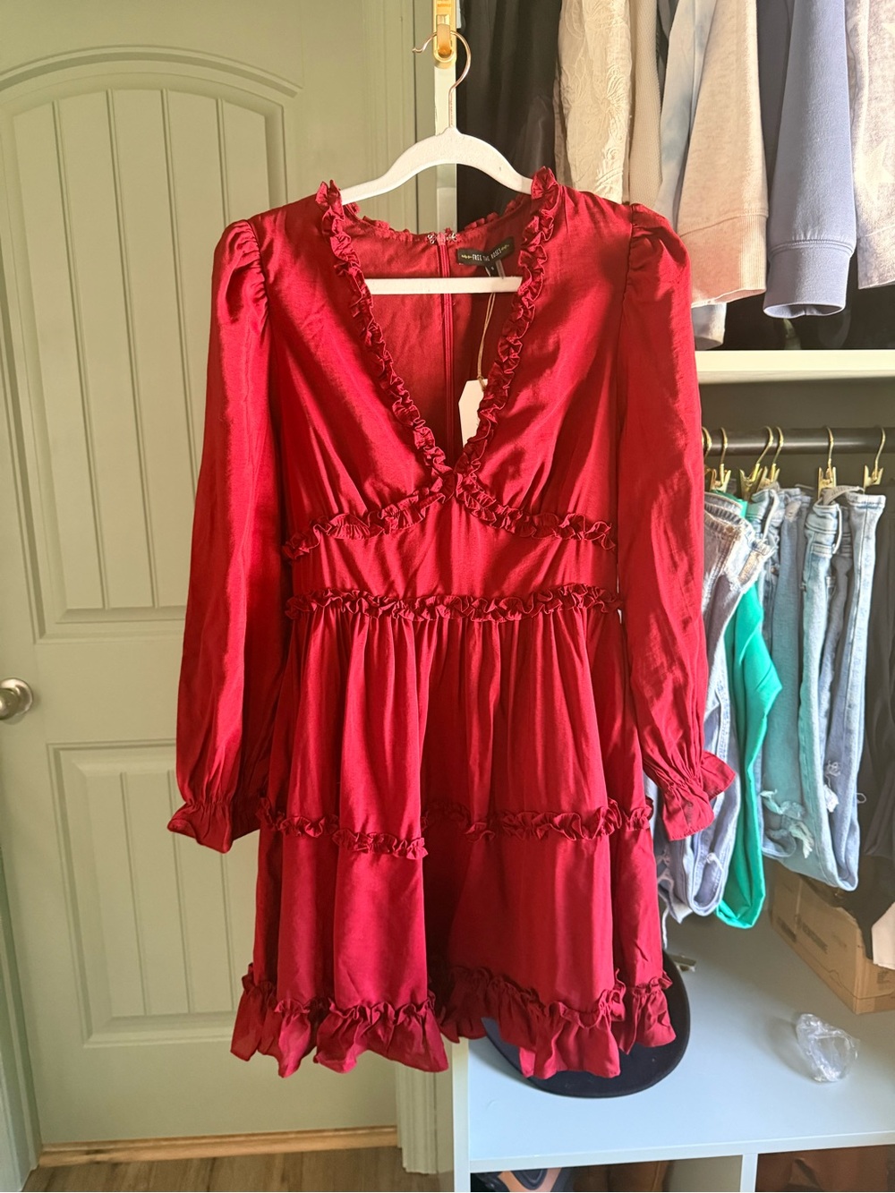 Free the Roses Ruffle Detail Mini Dress - Picture 2 of 5